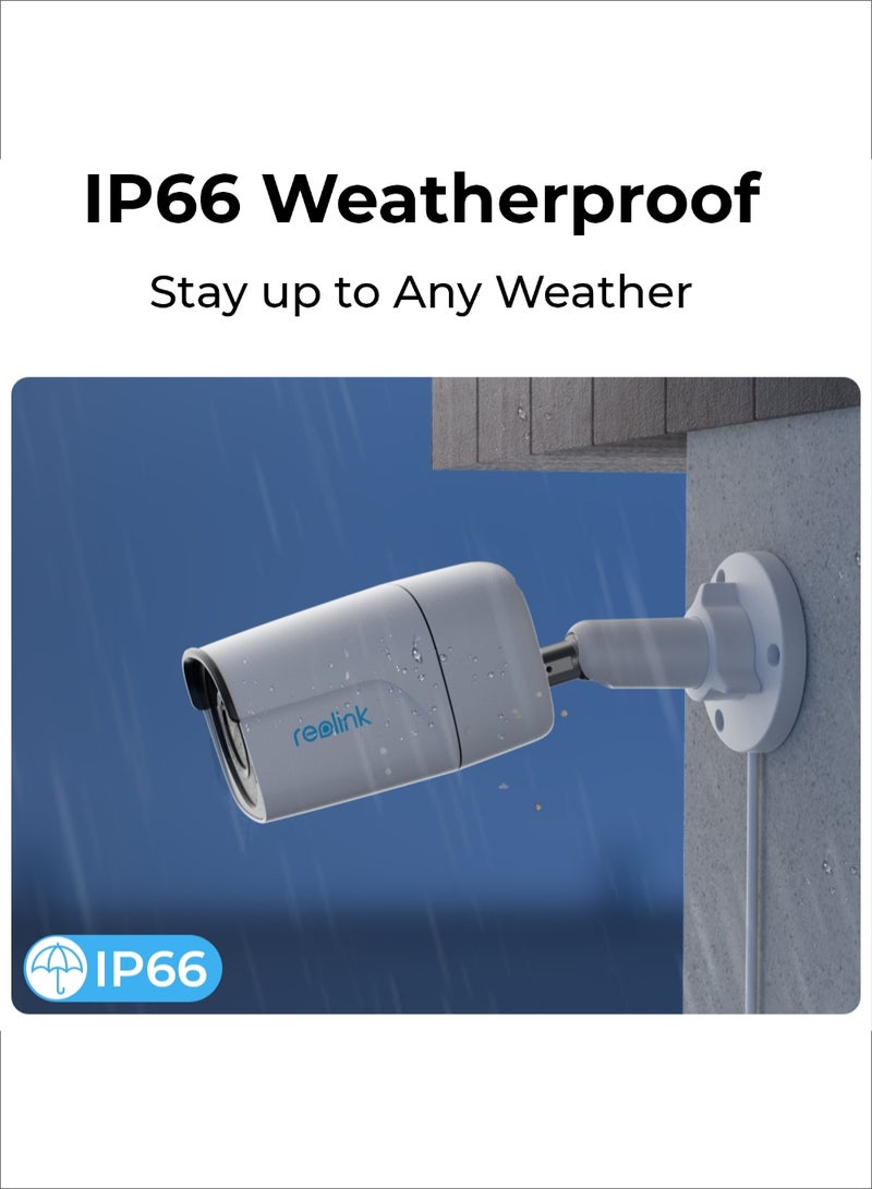 ريولينك - 2K+ 5MP 8-Channel PoE NVR Surveillance Camera System, 4x PoE IP Security Camera Outdoor with Person Vehicle Detection, 2TB HDD for 24/7 Recording, NVS8-5MB4 - Image 1
