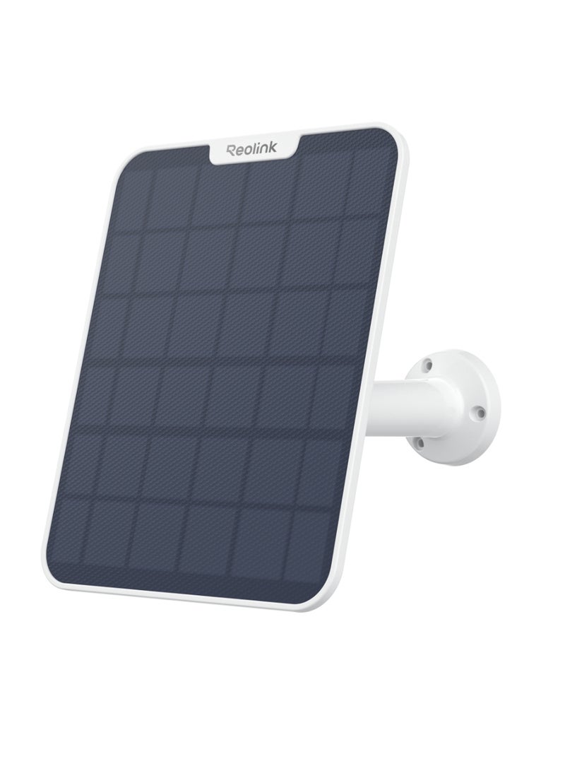 ريولينك مزود طاقة لوح شمسي 6 واط لكاميرا الأمان الخارجية اللاسلكية مثل Reolink Altas PT Ultra، Argus Eco، قاعدة قابلة للتعديل 360°، كابل بطول 4 أمتار - Image 1