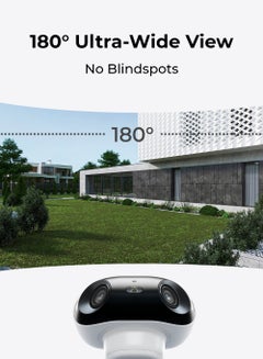 reolink 4K Battery Security Cameras Wireless Outdoor, 8MP Home Security, ColorX Night Vision, 180° Ultra-View, 5G/2.4GHz WiFi 6, AI Detection, Argus 4 Pro  - Image 2