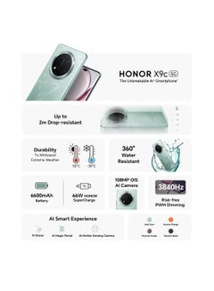 Honor X9c Dual SIM 5G  Jade Cyan 8GB RAM 256GB  - Middle East Version  - Image 3