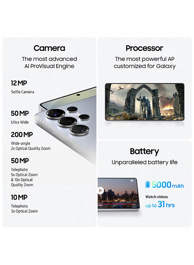 Samsung Galaxy S25 Ultra AI Dual SIM Jetblack 12GB RAM 256GB 5G - Middle East Version - Image 5