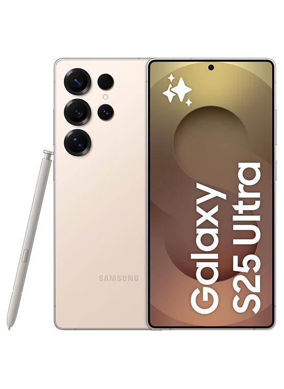 سامسونج جالاكسي S25 ألترا AI ثنائي الشريحة وردي ذهبي 12 جيجابايت RAM 256 جيجابايت 5G - نسخة الشرق الأوسط - Image 1