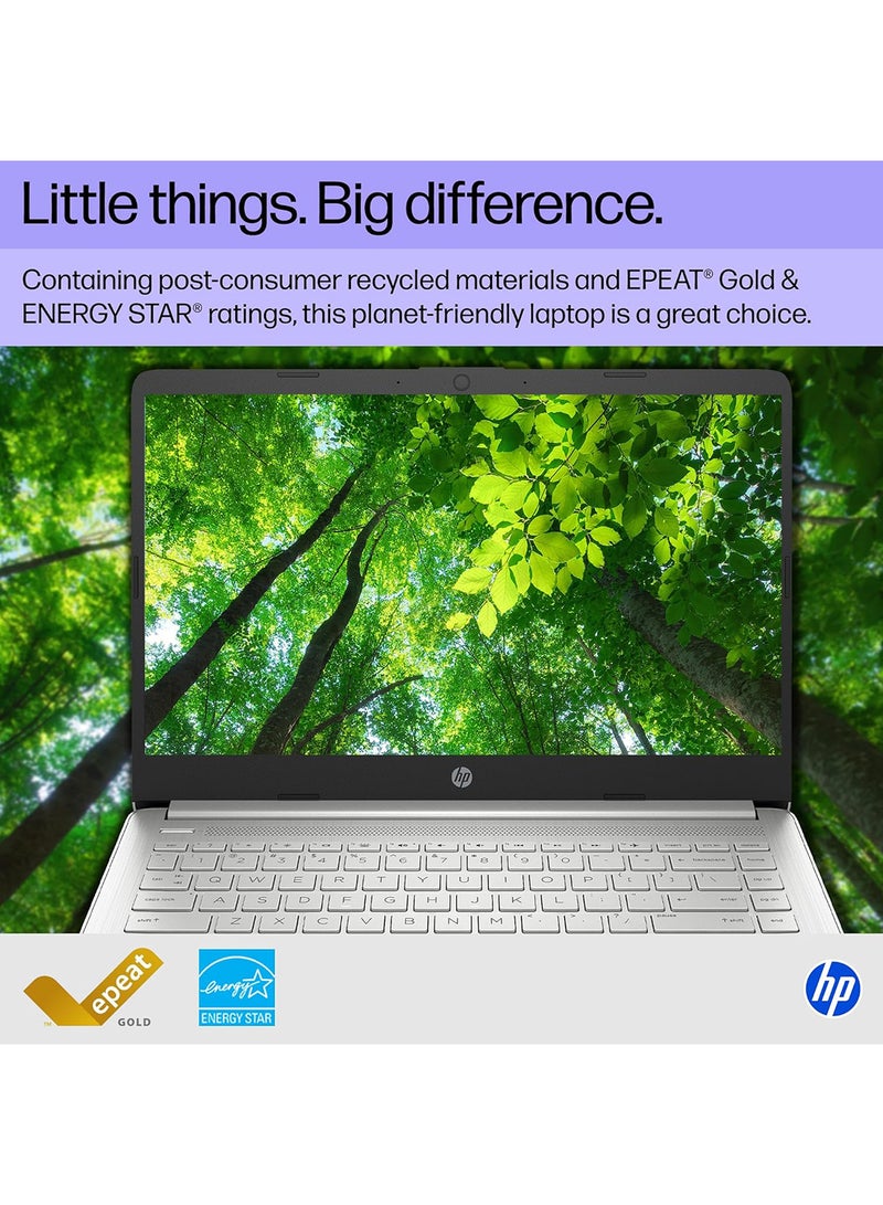 9W0Z0UA#ABA Laptop With 14-Inch Full HD Display, Core i3-1215U Processor/8GB RAM/256GB SSD/Intel UHD Graphics/Windows 11 Home English Natural Silver