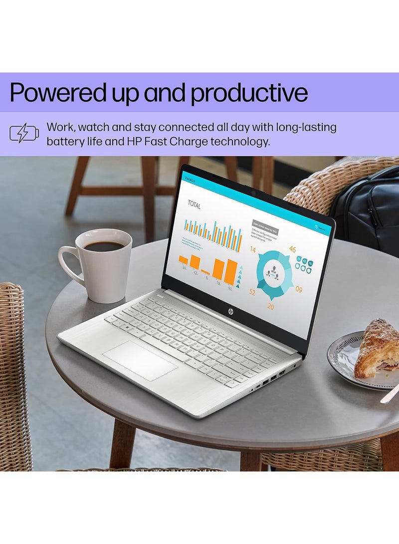 9W0Z0UA#ABA Laptop With 14-Inch Full HD Display, Core i3-1215U Processor/8GB RAM/256GB SSD/Intel UHD Graphics/Windows 11 Home English Natural Silver