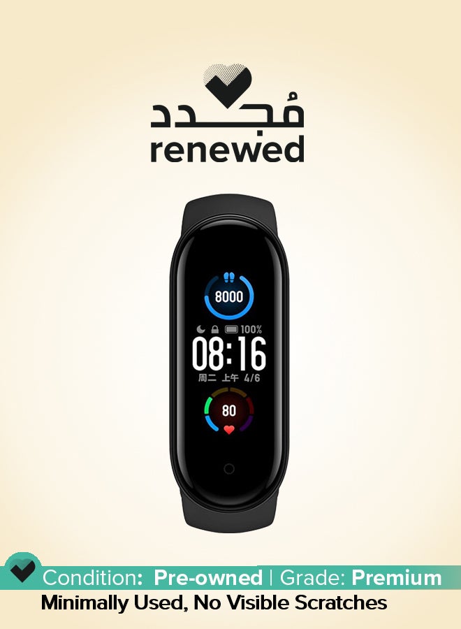 Renewed - Mi Band 5 Fitness Tracker - Black