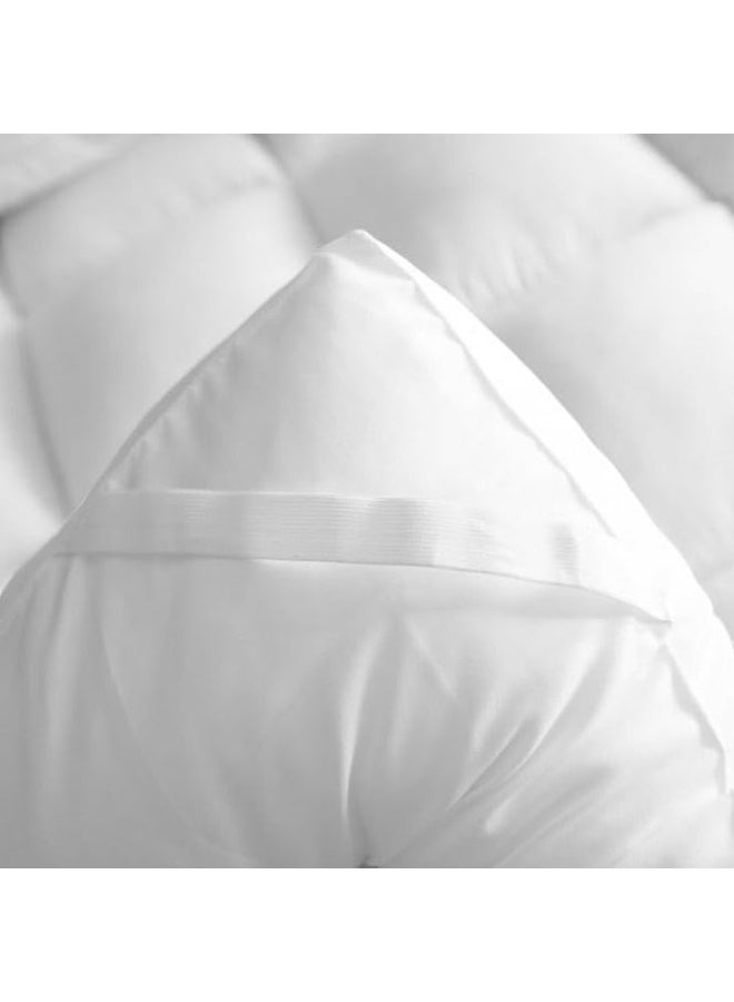 أرستوكرات Aristocrat King Downproof Mattress Topper, Fabric, White (180x200cm) Polycotton White  - Image 5