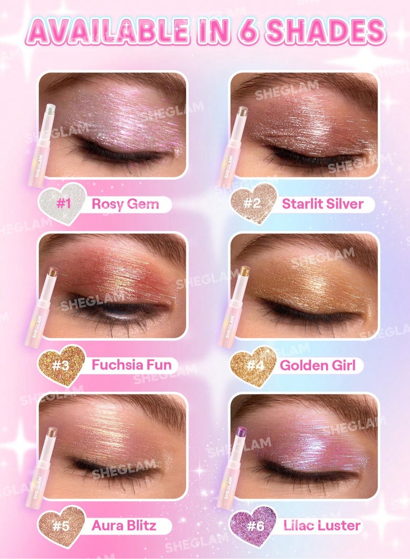 شيجلام Crystal Jelly Glaze Stick - Fuchsia Fun  - Image 5