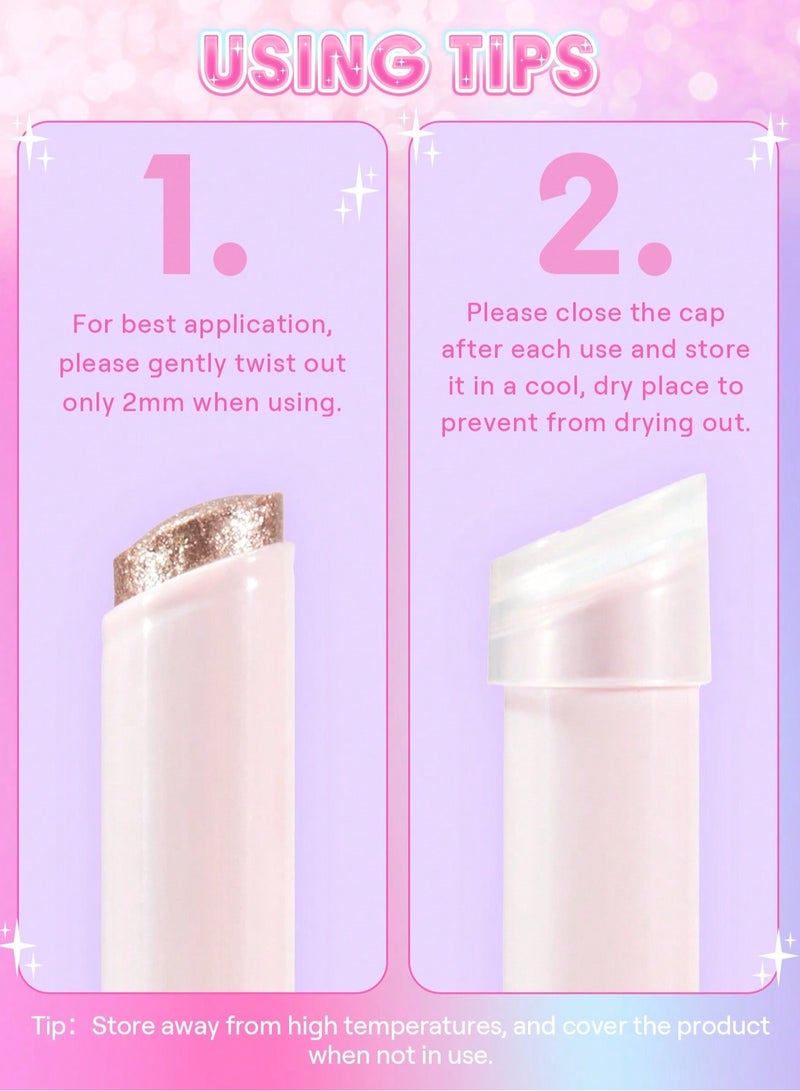 SHEGLAM - Crystal Jelly Glaze Stick - Starlit Silver - Image 1