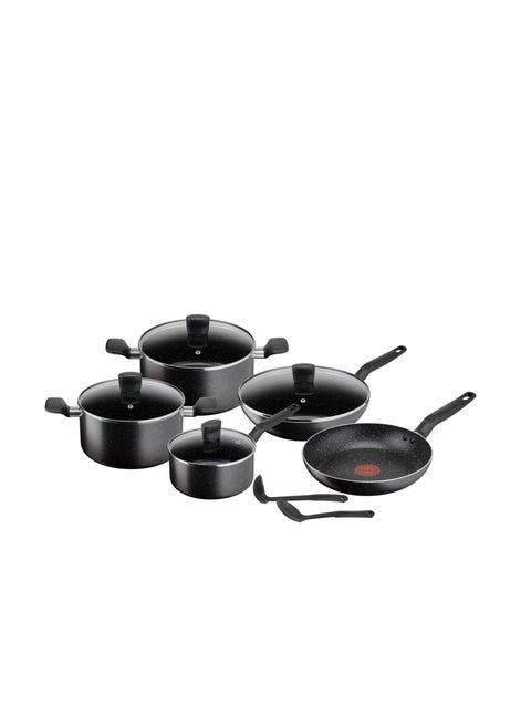 Cookware Set | Dark Stone 11 Pcs Cooking Set | Non-Stick 9 kg 1 W B491SB85 black