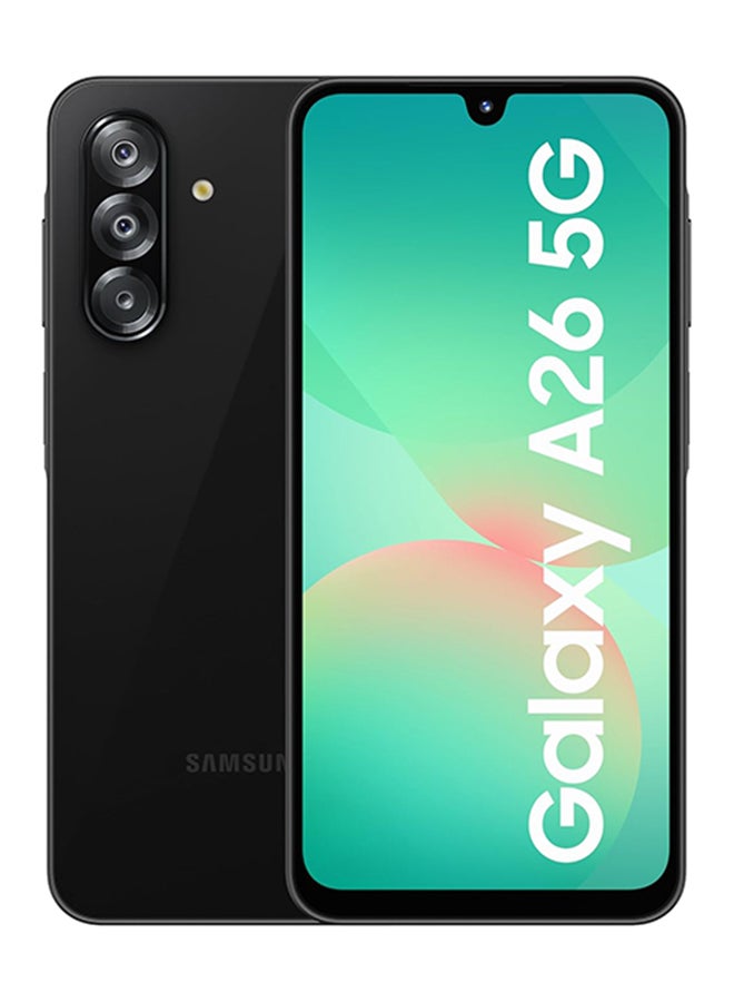 سامسونج جالاكسي A26 5G ثنائي الشريحة أسود 8 جيجابايت رام 256 جيجابايت - النسخة الدولية - Image 1