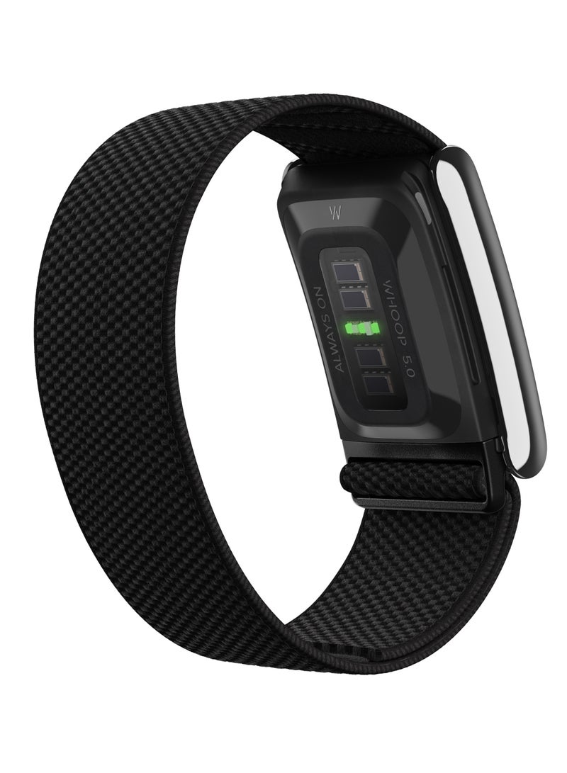 WHOOP SuperKnit Luxe – Compatible with One and Peak – Comfortable, Durable, Performance Accessory for Health & Fitness Wearable – Premium Metals – 24/7 Activity, Sleep, Recovery Tracker Obsidian  - Image 4