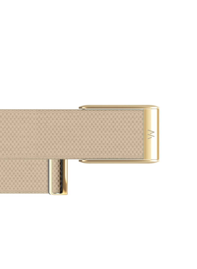 WHOOP SuperKnit Luxe – Compatible with One and Peak – Comfortable, Durable, Performance Accessory for Health & Fitness Wearable – Premium Metals – 24/7 Activity, Sleep, Recovery Tracker Dune - Image 3