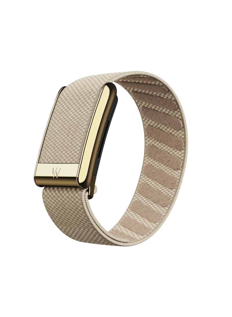 WHOOP SuperKnit Luxe – Compatible with One and Peak – Comfortable, Durable, Performance Accessory for Health & Fitness Wearable – Premium Metals – 24/7 Activity, Sleep, Recovery Tracker Dune - Image 2