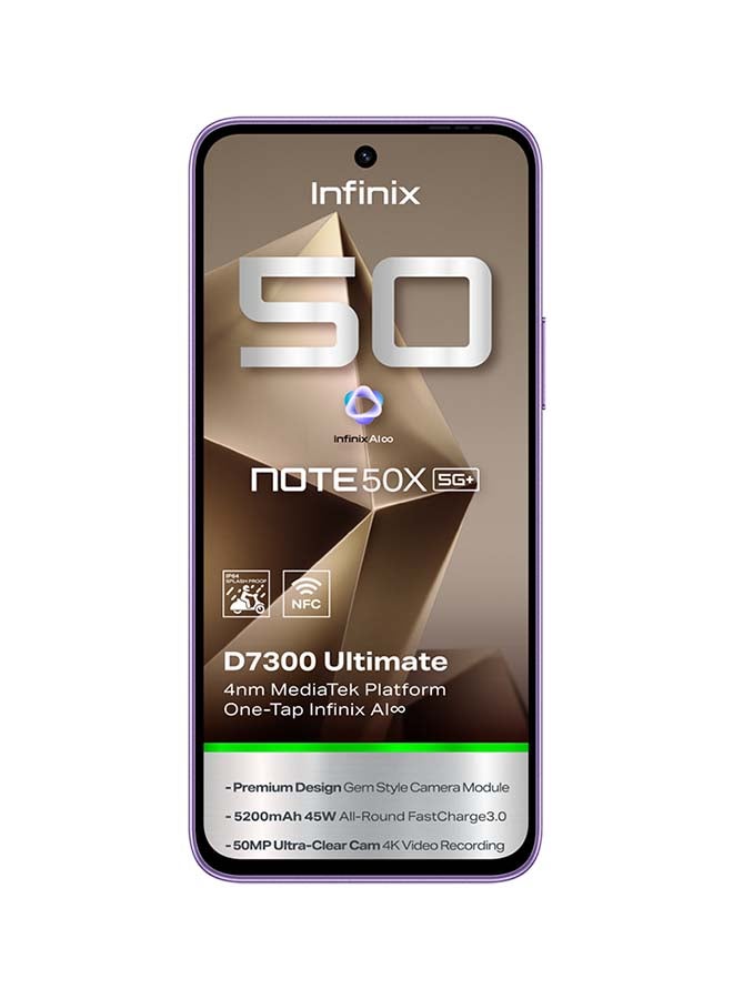إنفينيكس Note 50 X Dual SIM Enchanted Purple 16GB RAM  256GB 5G - Middle East Version  - Image 5