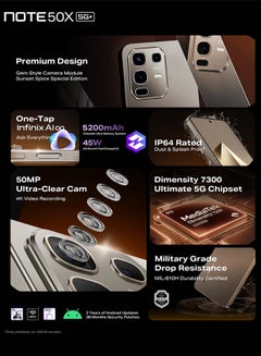 Infinix Note 50 X Dual SIM Enchanted Purple 16GB RAM  256GB 5G - Middle East Version  - Image 5