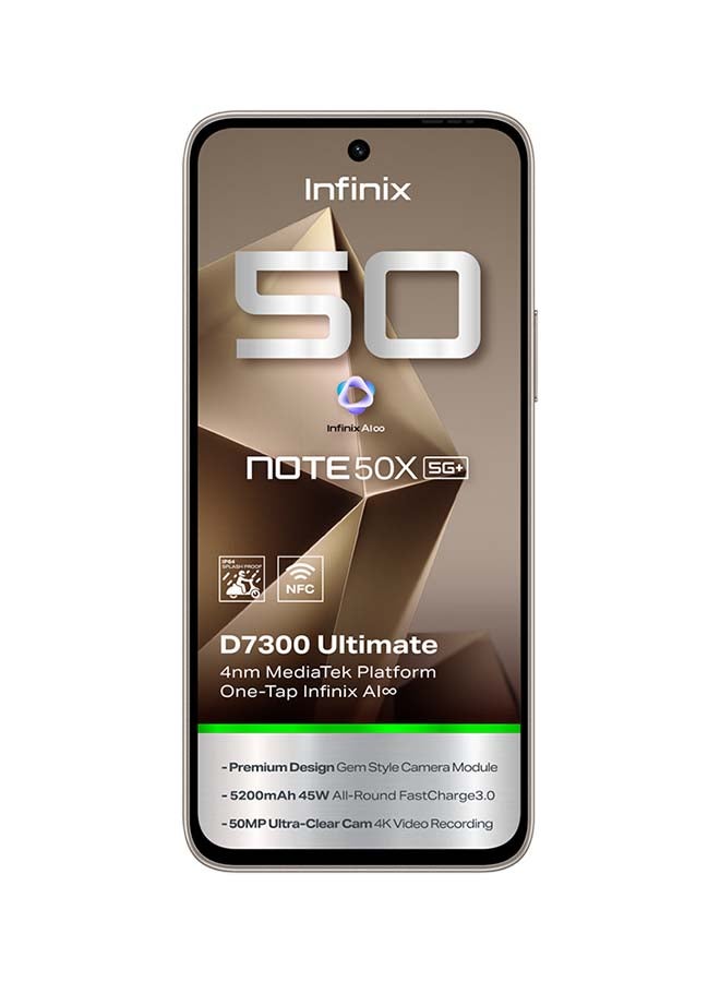Infinix - Note 50 X Dual SIM  Titanium Grey 16GB RAM  256GB 5G - Middle East Version - Image 1