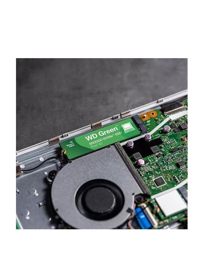 دبليو دي Western Digital 500GB WD Green SN3000 NVMe Internal SSD - Solid State Drive - Gen4 PCIe, M.2 2280, Up to 5,000 MB/s - WDS500G4G0E 500 GB  - Image 4