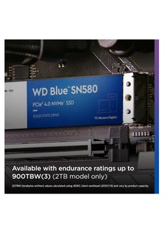 WD Western Digital 2TB WD Blue SN580 NVMe Internal Solid State Drive SSD - Gen4 x4 PCIe 16Gb/s, M.2 2280, Up to 4,150 MB/s - WDS200T3B0E 2 TB  - Image 5