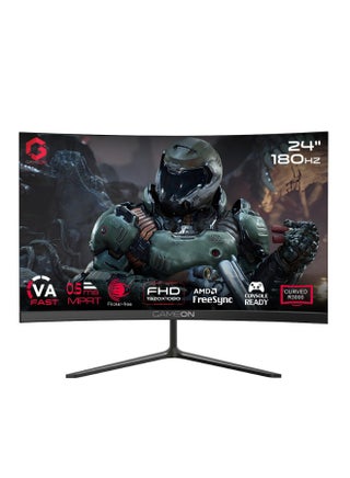 23.8" Inch Curved Gaming Monitor (1920x1080) FHD VA Panel, 180Hz Refresh Rate, 0.5ms MPRT Response Time, HDMI 2.1 - GOC24F180VA | Black - pnsku/N70168517V/45/_/1744559374/5a2ca089-45d1-4ccc-a458-29f924081dd6