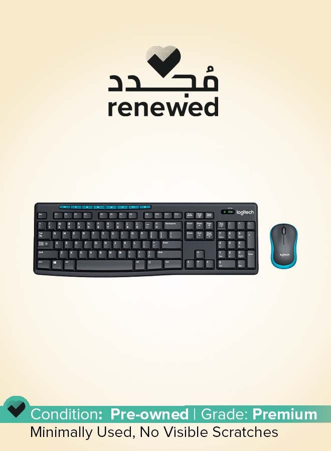 Logitech Renewed - MK275 Wireless Combo 2.4 Wireless Technology Wireless Mouse black - Image 1