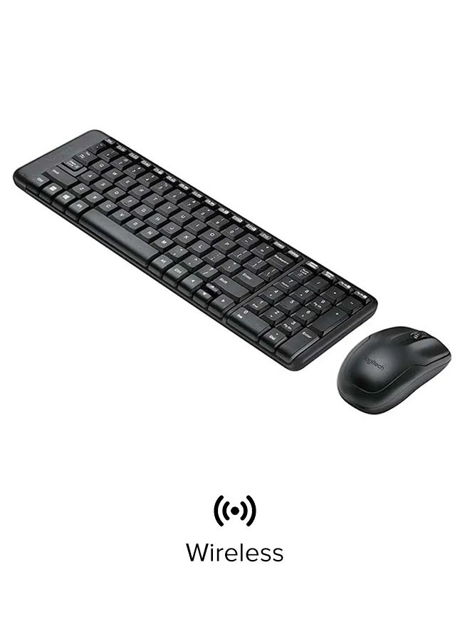 Logitech Renewed - MK220 Space-Saving Wireless Keyboard And Mouse Combo black - Image 2