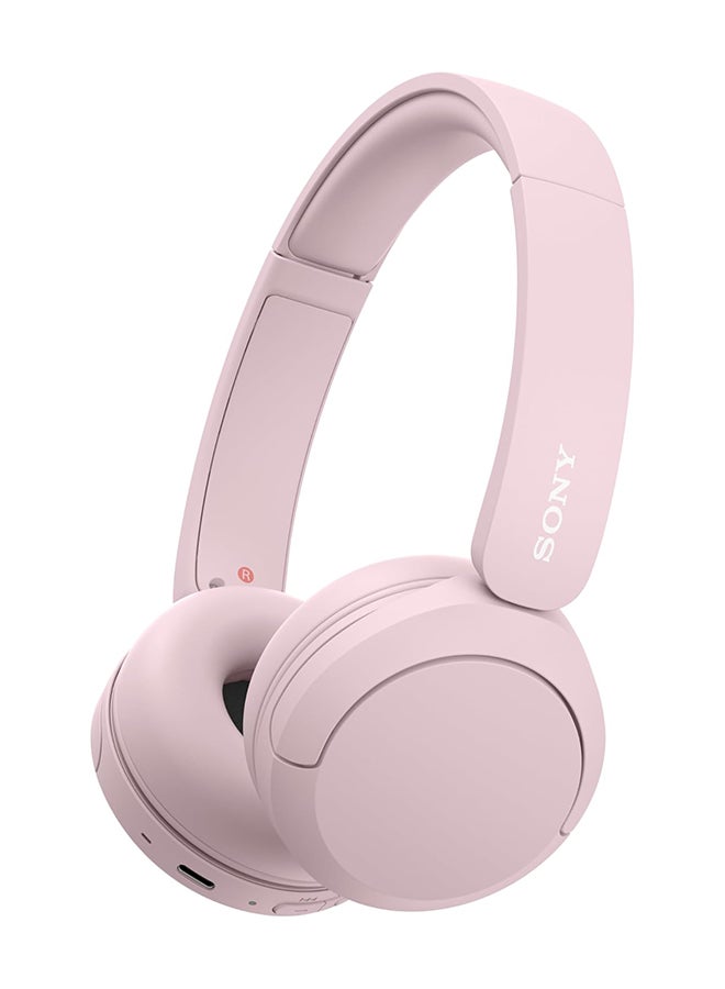 Sony WH-CH520 Wireless Headphones Bluetooth On-Ear Headset with Microphone Pink - Image 1