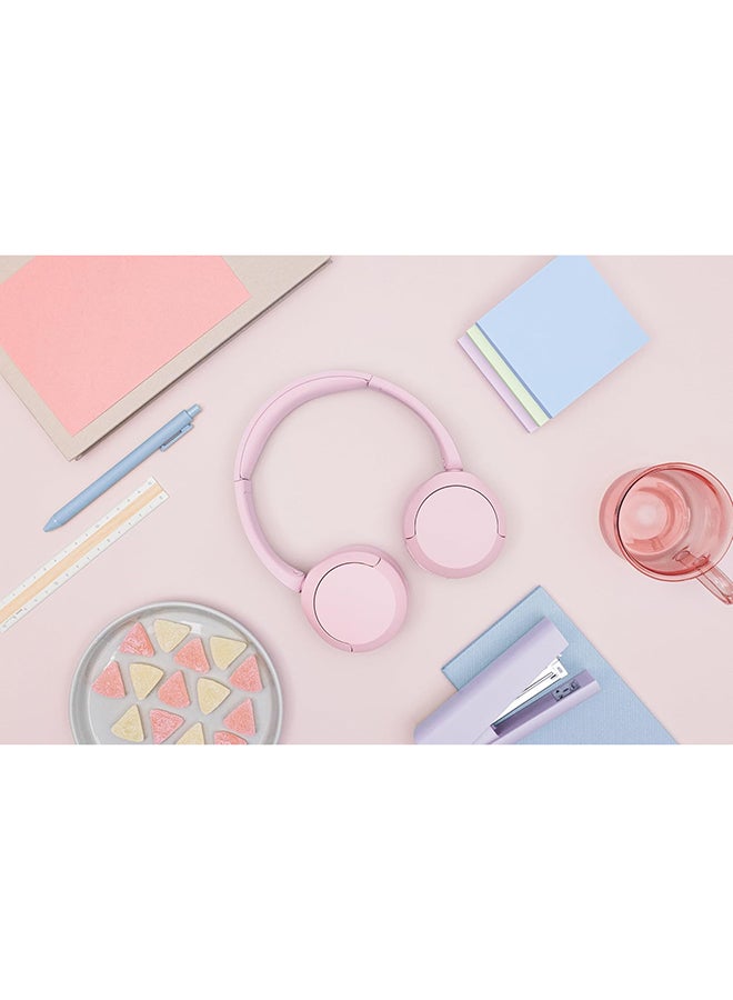 Sony WH-CH520 Wireless Headphones Bluetooth On-Ear Headset with Microphone Pink - Image 5