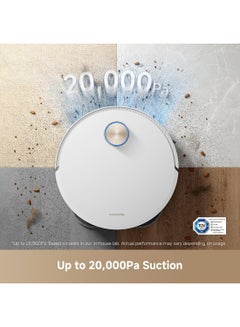 Dreame X50 Ultra Complete Robot Vacuum and Mop with Self-Cleaning, Liftable LDS, Clean under Low Furniture, Cross Barriers Up to 6cm, AI Camera, Up to 20,000Pa, Detangling Brush, Voice Control 75 W X50 Ultra White  - Image 5