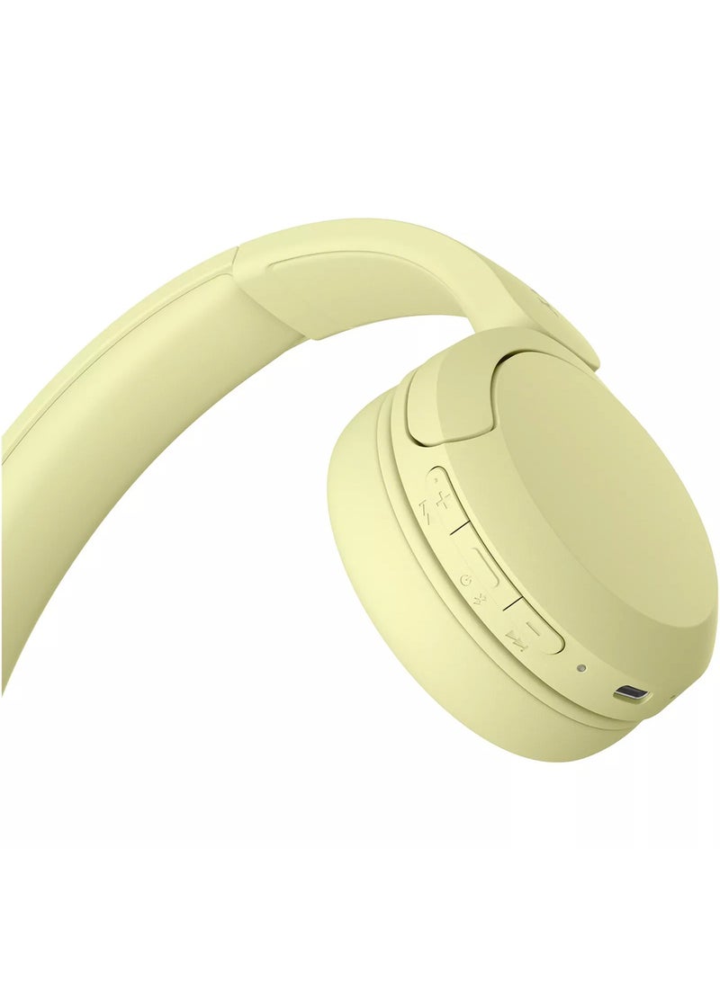 Sony WH-CH520 Wireless Headphones Bluetooth On-Ear Headset with Microphone yellow  - Image 5