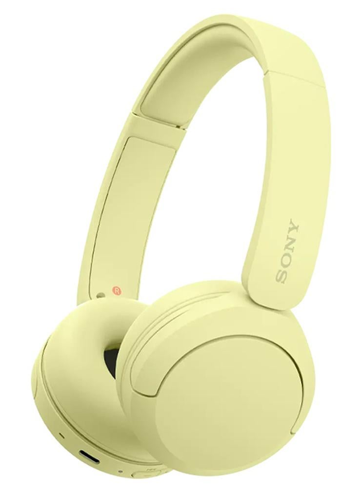 Sony WH-CH520 Wireless Headphones Bluetooth On-Ear Headset with Microphone yellow - Image 1