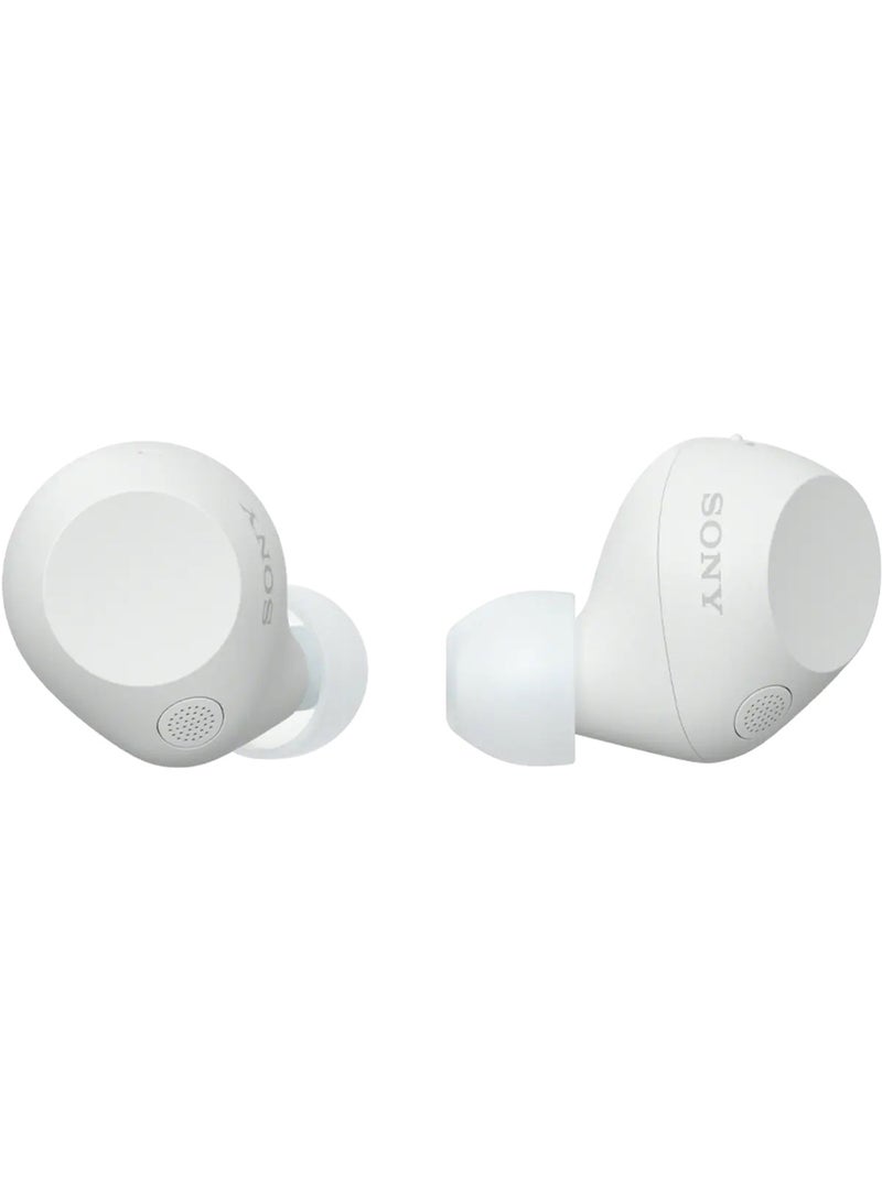 Sony - WF-C710N Wireless Noise-Canceling Earbuds with 30-Hour Battery Life, Clear Calls, and Deep Bass – Sweat & Water-Resistant White - Image 1