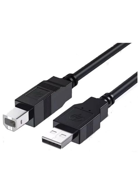 USB Printer Cable 2m Compatible with any printer Compatible with HP, Canon, Lexmark, Epson, Dell, Xerox, Samsung and other USB b devices to your laptop, computer (Mac/PC) or any other USB enabled device BLACK
