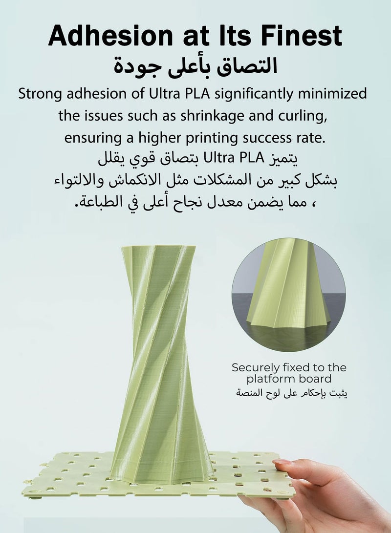 Creality 3D - 3D Printer Filament, 1.75mm Ultra PLA Filament 300mm/s High Speed Accuracy +/- 0.02mm, Enhanced Toughness No Warp, 1kg Spool (2.2lbs), Fit Most FDM 3D Printer, PLA White White - Image 1