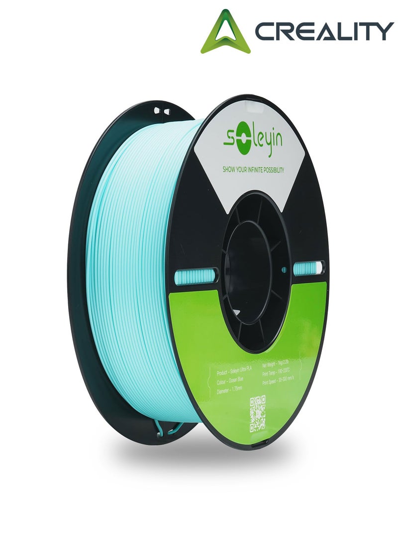 Creality 3D 3D Printer Filament, 1.75mm Soleyin Ultra PLA Filament fot 3D Printing, High-Speed Filaments , Fit Most FDM 3D Printer, Soleyin by Creality Filament, PLA Ocean Blue Ocean Blue  - Image 1
