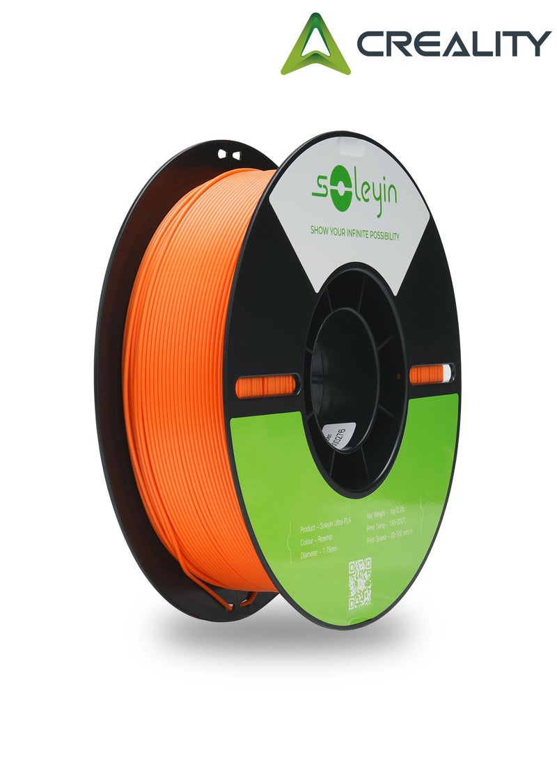 Creality 3D 3D Printer Filament, 1.75mm Soleyin Ultra PLA Filament fot 3D Printing, High-Speed Filaments , Fit Most FDM 3D Printer, Soleyin by Creality Filament, PLA Rosehip Rosehip  - Image 1