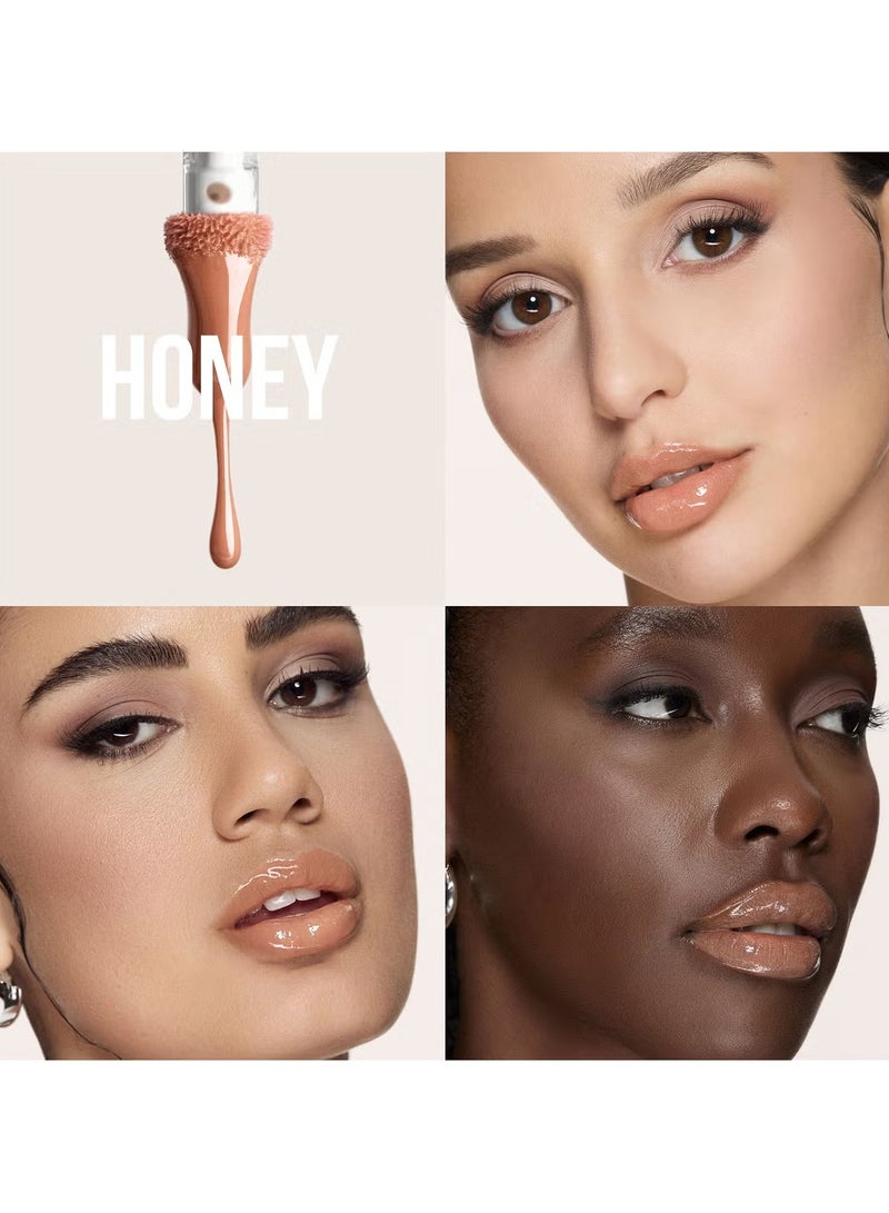 هدى بيوتي - Faux Filler Extra Shine Lip Gloss - Honey - Image 1