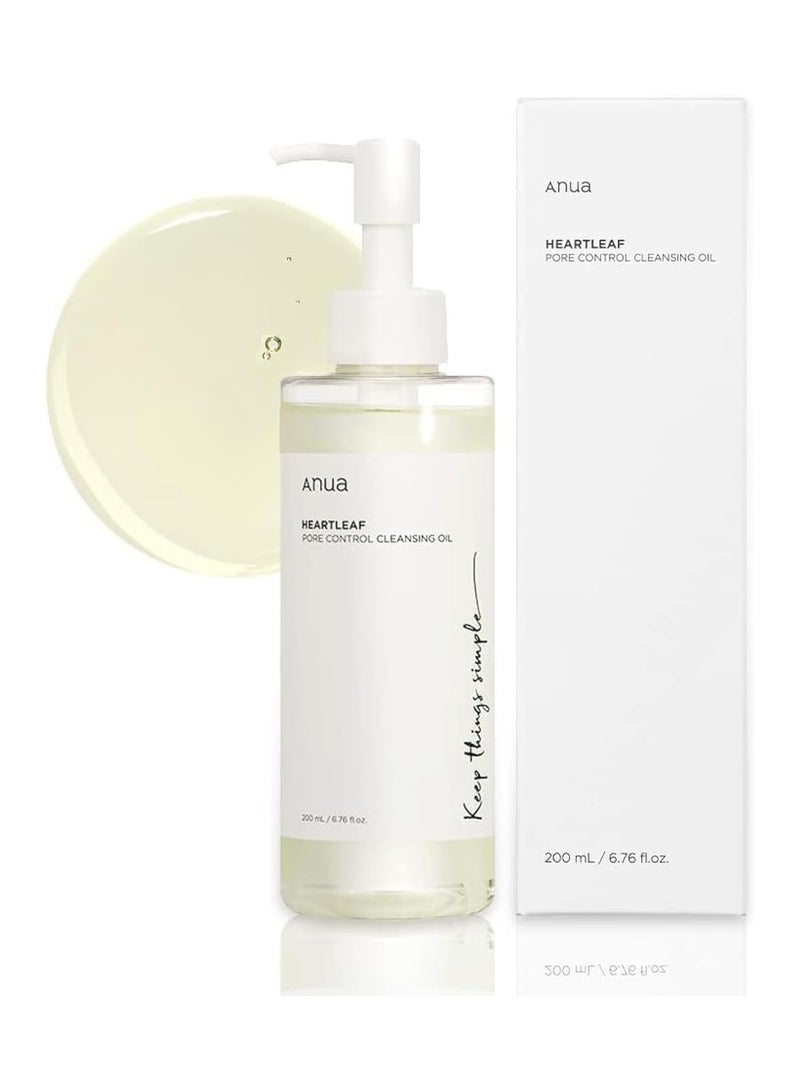 انوا - Heartleaf Pore Control Oil, Korean Facial Cleanser, Daily Blackhead Removal, 6.76 fl oz 200ml - Image 1