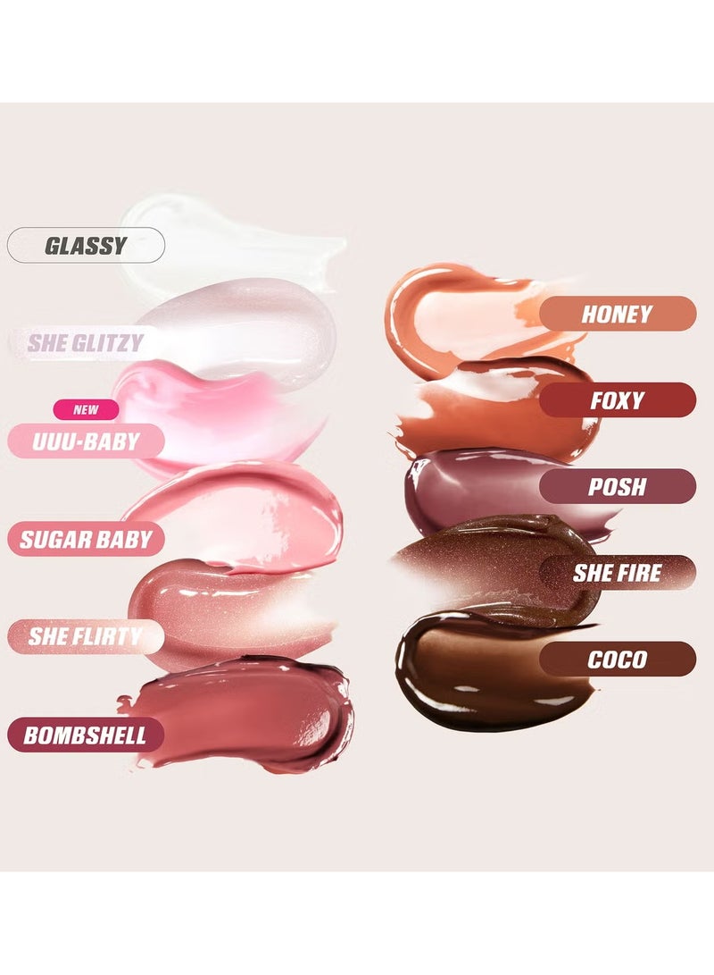 هدى بيوتي Faux Filler Extra Shine Lip Gloss - Sugar Baby  - Image 5