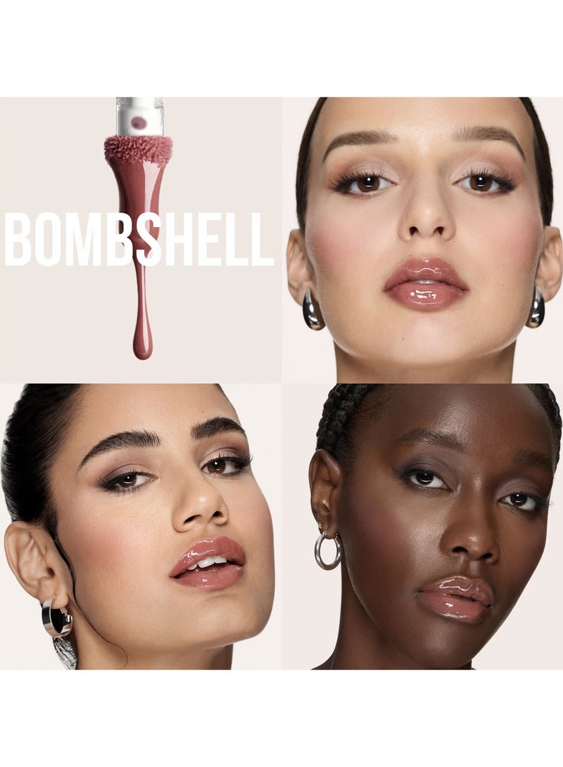 هدى بيوتي - Faux Filler Extra Shine Lip Gloss - Bombshell - Image 1