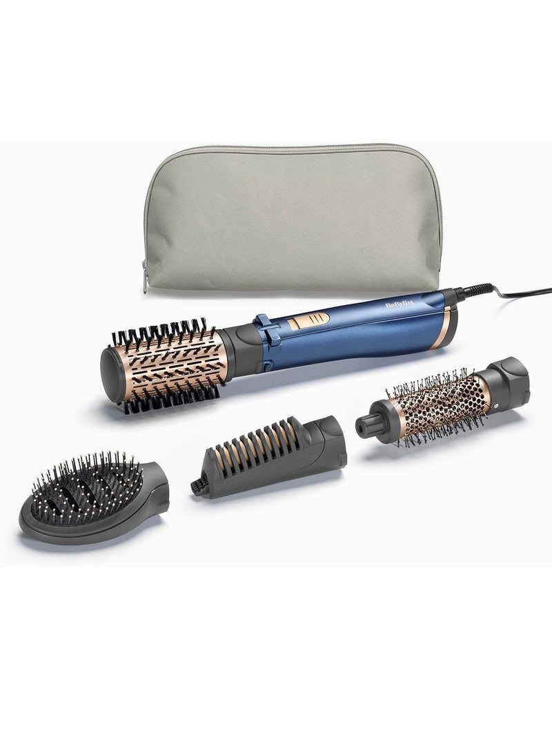 babyliss - Hair Styler Pro 1000 38mm Thermal Brush With 2,2m Swivel Cord Rotating 50mm Soft Bristle Brush With 2 Heats Plus a Cool Design and Saloon Quality Black / Purple 0None - Image 1