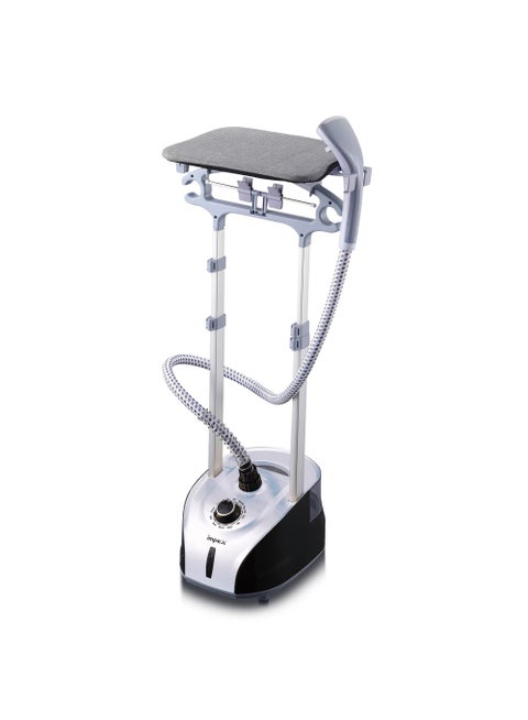 Garment Steamer with Table, 2L Water Tank, 60 Min Continuous Steam, Fast 38s Heat-Up, 32g/min Steam Output, Hand Brush Included – Powerful Vertical Clothes Steamer for Home & Professional Use 2 L 1950 W GSM 6016 Black & White