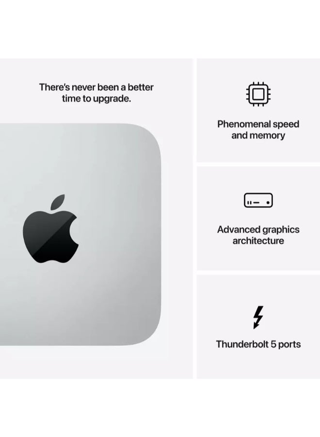 Apple - Mac Studio M4 Max chip 14-core CPU Processor/36GB RAM DDR5/512GB SSD/32‑core GPU Graphics/ Silver - Image 1