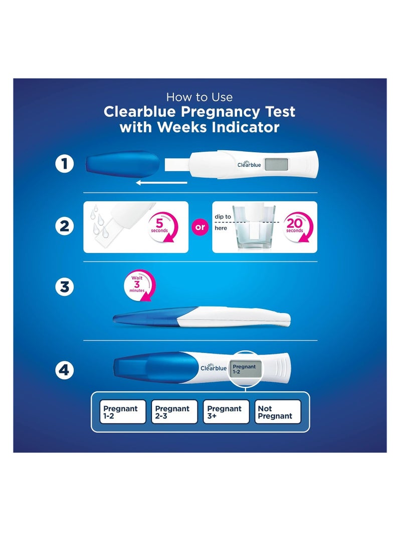 Pregnancy Test with Weeks Indicator 1 Digital Test
