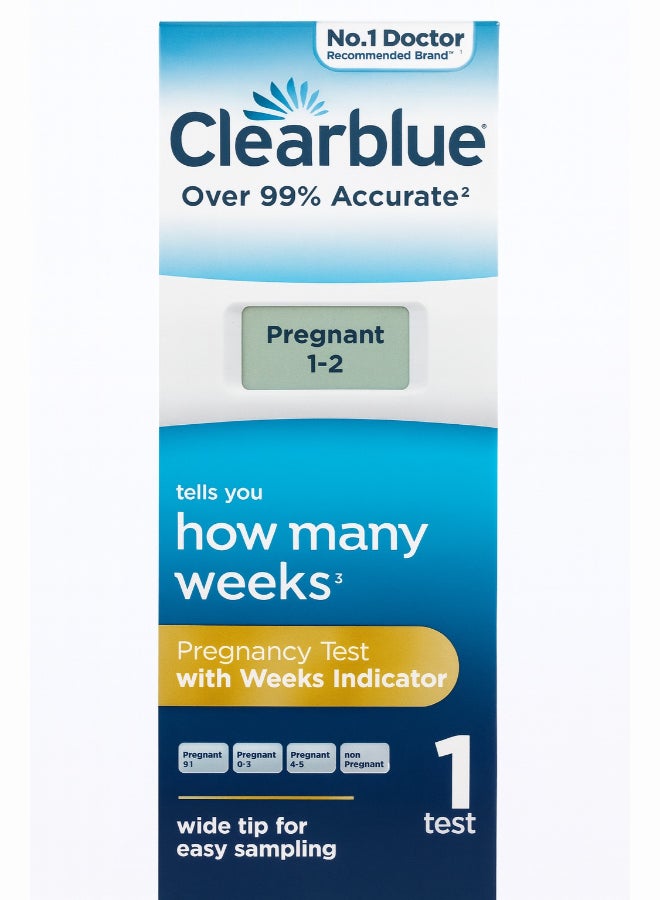 Clearblue Pregnancy Test with Weeks Indicator 1 Digital Test - Image 1