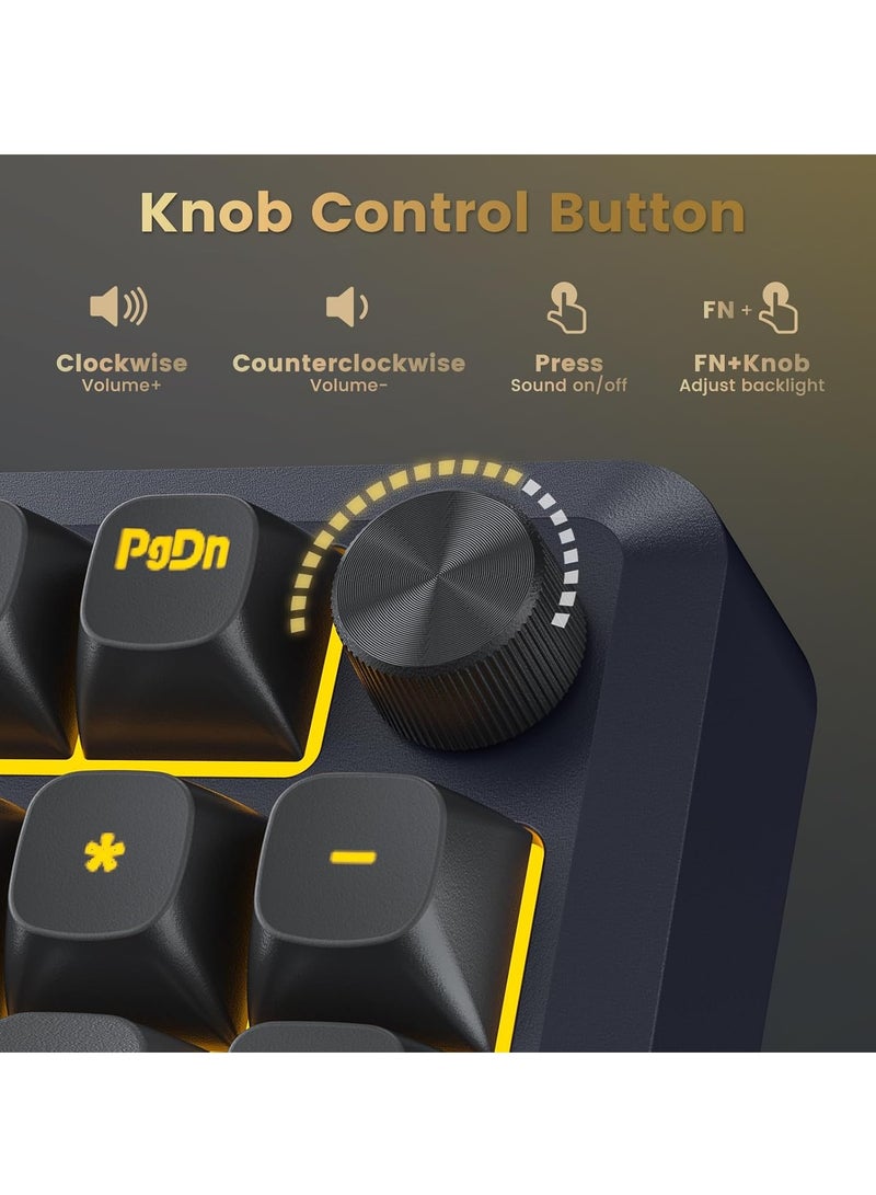REDRAGON - K688-RGB-BRAGI PRO Wireless Mechanical Gaming Keyboard, 3 Mode Gasket Mounted RGB Gaming Keyboard with Volume Knob, Pre-Lubed Linear Switches, MDA-Profile, 98 Keys Hot Swappable Creamy Keyboard for PC/Tablet/Xbox/PS4 - Image 1