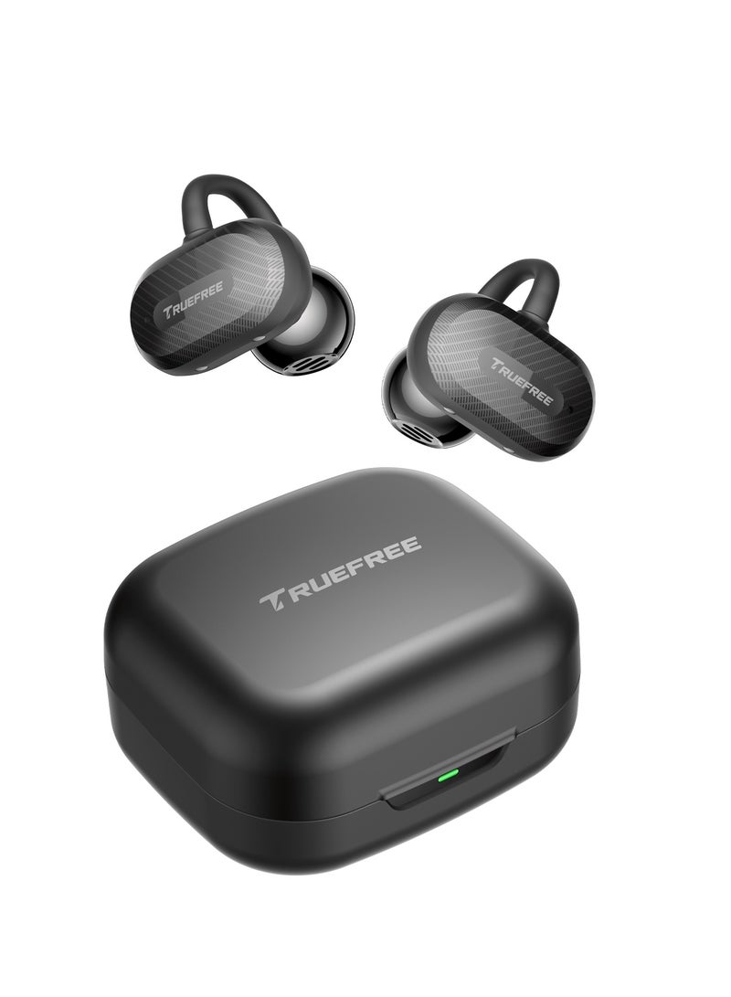 SoundPEATS Truefree C10 Wireless Headset, Open-Ear Headset with Clip, Bluetooth 5.4, Spatial Sound, 28 Hours, IPX5 Waterproof, Clear Calls, Dual Connection, Customisable App black  - Image 1