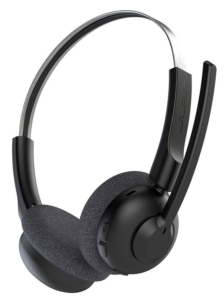 Jlab Go Work Pop Wireless Headsets with Microphone - 50+ H Bluetooth Computer Headset, Multipoint Connect, On Ear Wireless Office PC Laptop Headphones with Microphone Black - Image 2