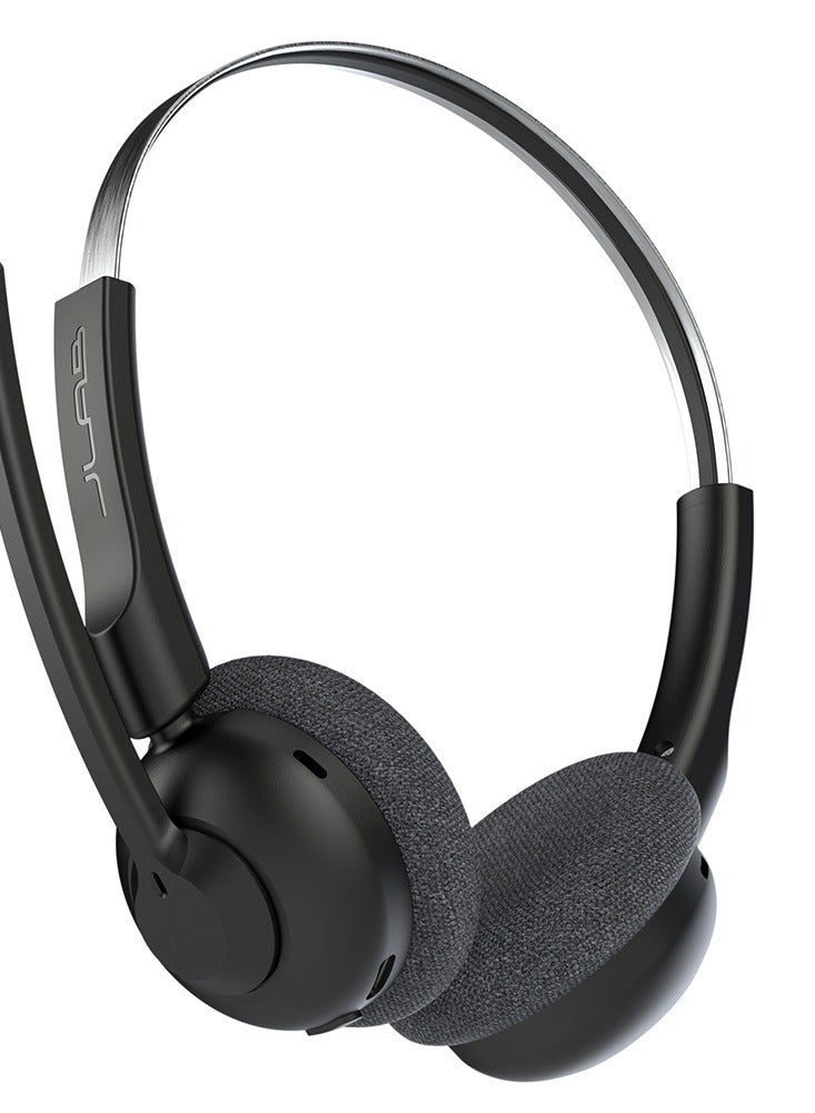 Jlab Go Work Pop Wireless Headsets with Microphone - 50+ H Bluetooth Computer Headset, Multipoint Connect, On Ear Wireless Office PC Laptop Headphones with Microphone Black - Image 3