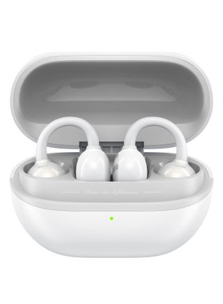 POP Clip Open Ear Earbuds, Bluetooth 5.4 Clip-On Headphones, Lightweight Comfort, AI Call Noise Cancellation with Dual Connection, Immersive Audio Wireless Earbuds, 30H, IPX5, App Control white - pnsku/N70168690V/45/_/1744638655/8142bfcf-0428-42c3-8762-e9b5c31ecd61