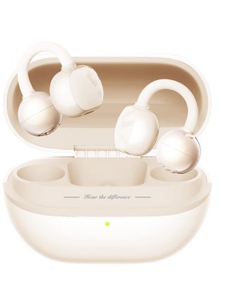 POP Clip Open Ear Earbuds, Bluetooth 5.4 Clip-On Headphones, Lightweight Comfort, AI Call Noise Cancellation with Dual Connection, Immersive Audio Wireless Earbuds, 30H, IPX5, App Control beige - pnsku/N70168692V/45/_/1744638667/c5b7a39d-54c7-4f50-a761-b4e2071772d9